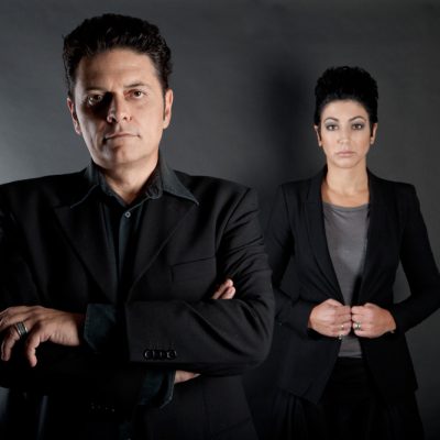 Photograph of Sotiris Tragas and Popi Dalachani of DIlemma